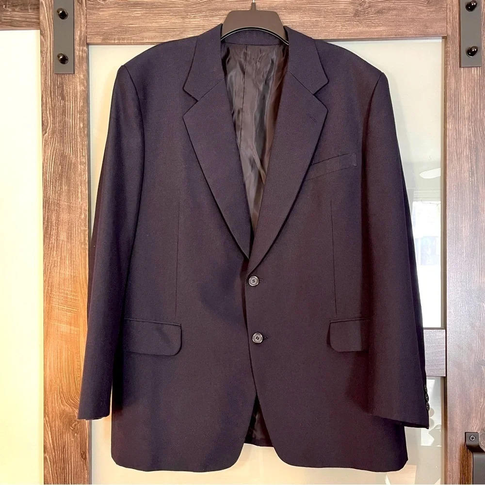 Custom Made Men’s Suit Jacket from Seoul, Korea Navy - Picture 1 of 16
